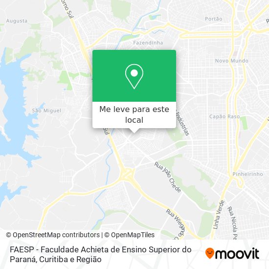 FAESP - Faculdade Achieta de Ensino Superior do Paraná mapa