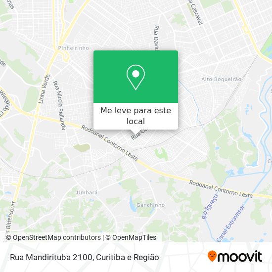 Rua Mandirituba 2100 mapa