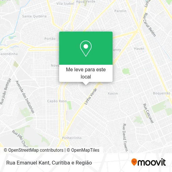 Rua Emanuel Kant mapa