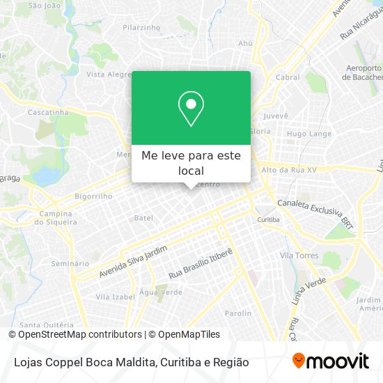 Como chegar até Lojas Coppel Boca Maldita em Centro de Ônibus?