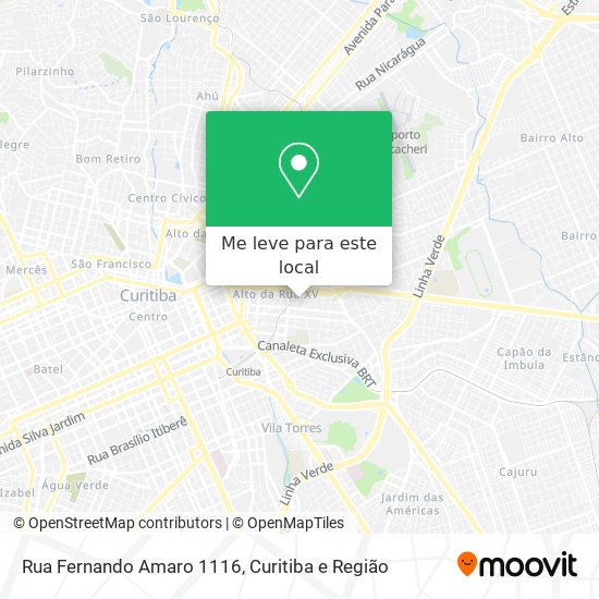 Rua Fernando Amaro 1116 mapa