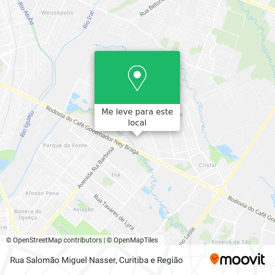 Rua Salomão Miguel Nasser mapa