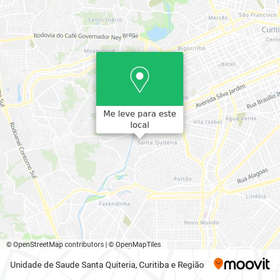 Unidade de Saude Santa Quiteria mapa