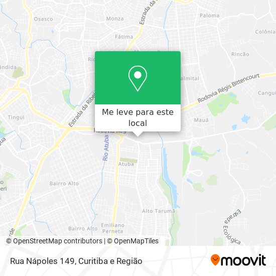 Rua Nápoles 149 mapa