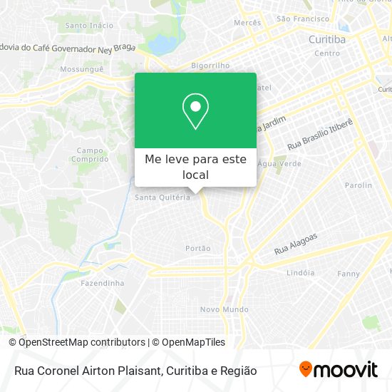 Rua Coronel Airton Plaisant mapa