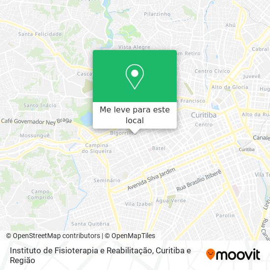 Instituto de Fisioterapia e Reabilitação mapa