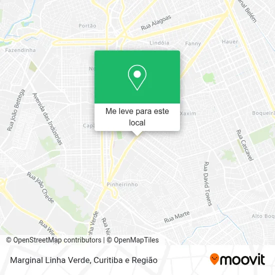 Marginal Linha Verde mapa
