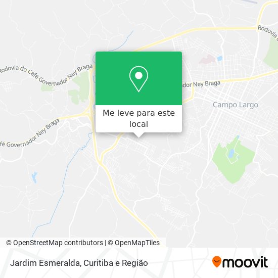Jardim Esmeralda mapa