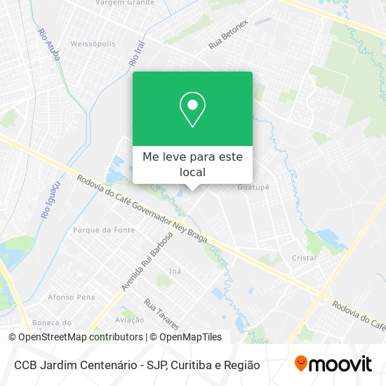 CCB Jardim Centenário - SJP mapa