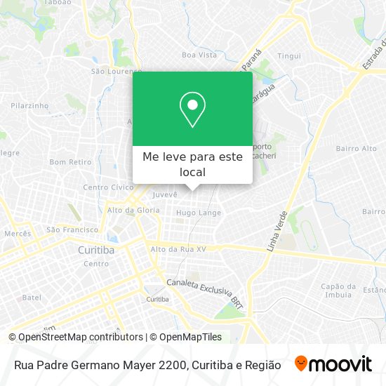 Rua Padre Germano Mayer 2200 mapa