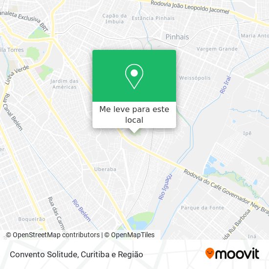 Convento Solitude mapa