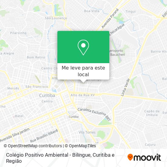 Colégio Positivo Ambiental - Bilíngue mapa