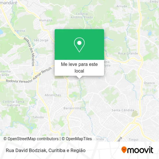 Rua David Bodziak mapa
