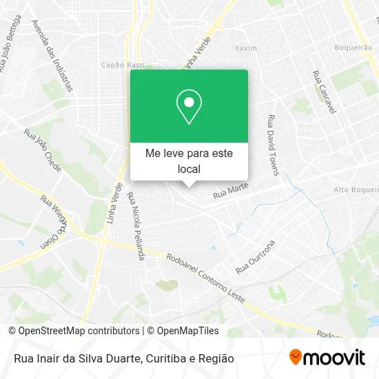 Rua Inair da Silva Duarte mapa