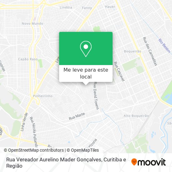 Rua Vereador Aurelino Mader Gonçalves mapa