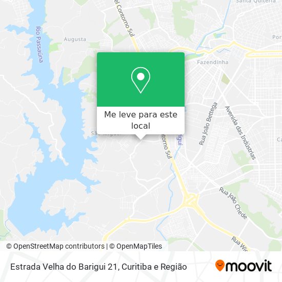 Estrada Velha do Barigui 21 mapa