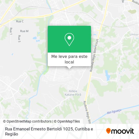 Rua Emanoel Ernesto Bertoldi 1025 mapa