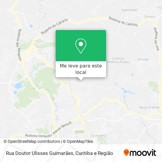 Rua Doutor Ulisses Guimarães mapa