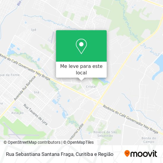 Rua Sebastiana Santana Fraga mapa