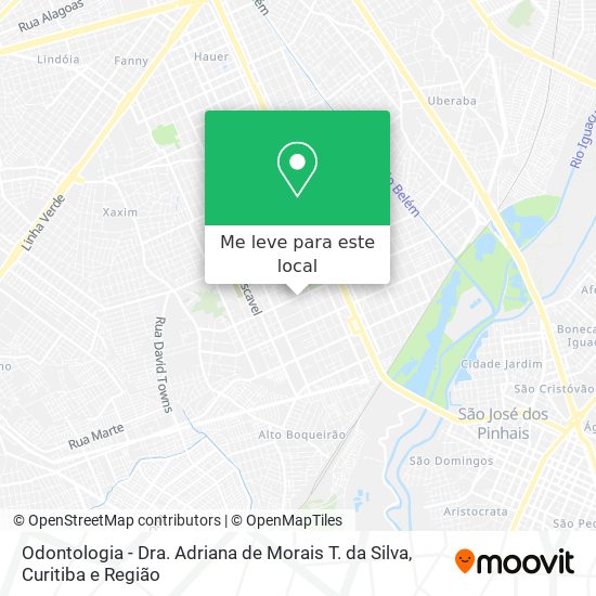 Odontologia - Dra. Adriana de Morais T. da Silva mapa