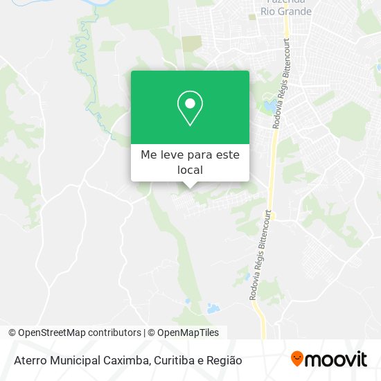 Aterro Municipal Caximba mapa