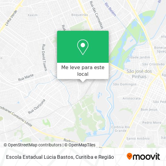 Escola Estadual Lúcia Bastos mapa