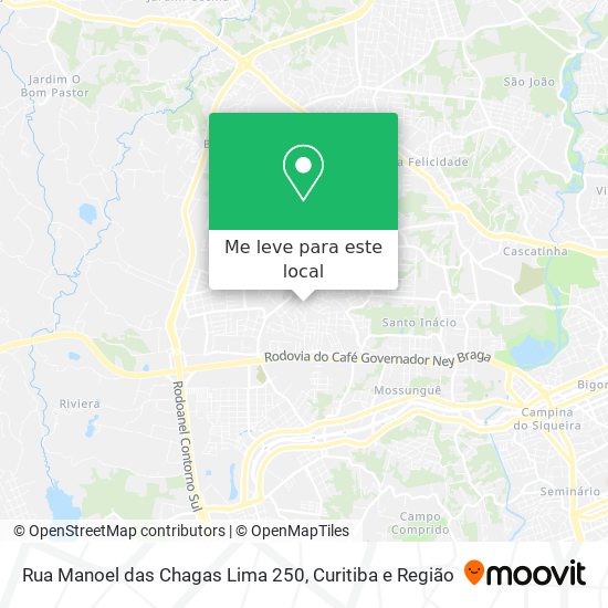 Rua Manoel das Chagas Lima 250 mapa