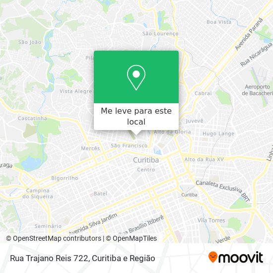 Rua Trajano Reis 722 mapa