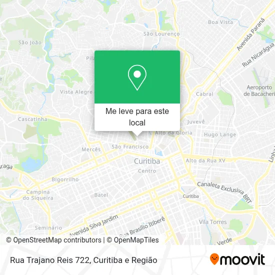 Rua Trajano Reis 722 mapa