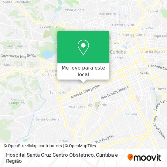 Hospital Santa Cruz Centro Obstetrico mapa