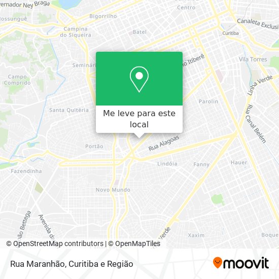 Rua Maranhão mapa