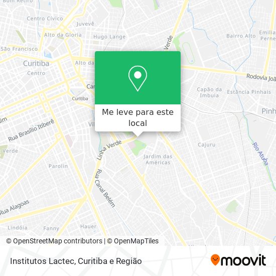 Institutos Lactec mapa