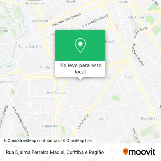 Rua Djalma Ferreira Maciel mapa