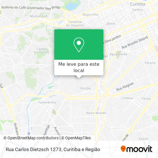 Rua Carlos Dietzsch 1273 mapa