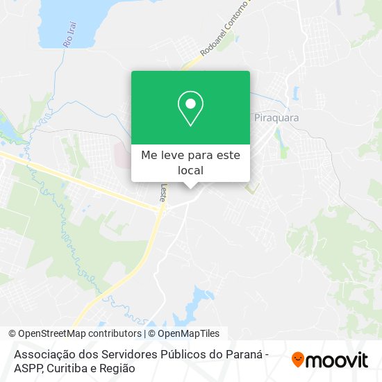 Associação dos Servidores Públicos do Paraná - ASPP mapa