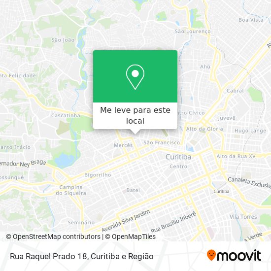 Rua Raquel Prado 18 mapa
