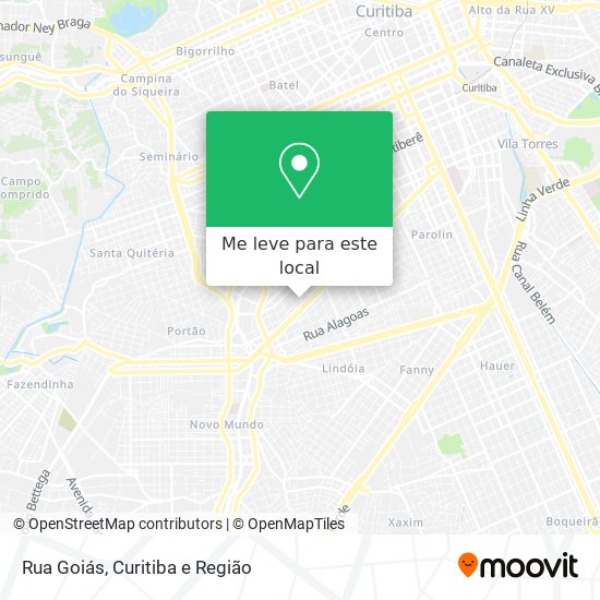 Rua Goiás mapa