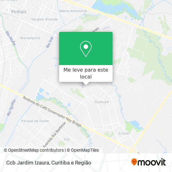 Ccb Jardim Izaura mapa