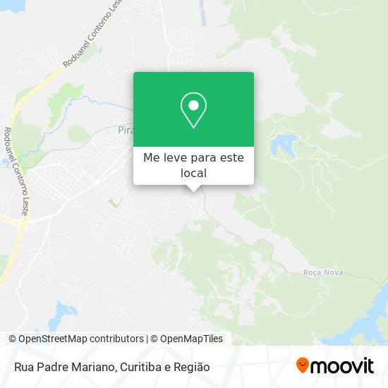 Rua Padre Mariano mapa