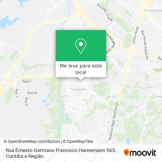 Rua Ernesto Germano Francisco Hannemann 565 mapa
