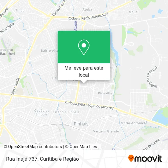 Rua Inajá 737 mapa