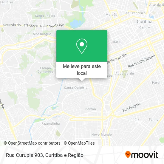Rua Curupis 903 mapa
