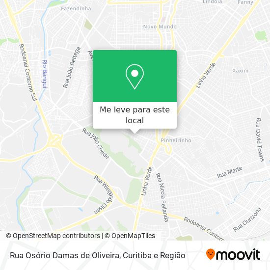 Rua Osório Damas de Oliveira mapa