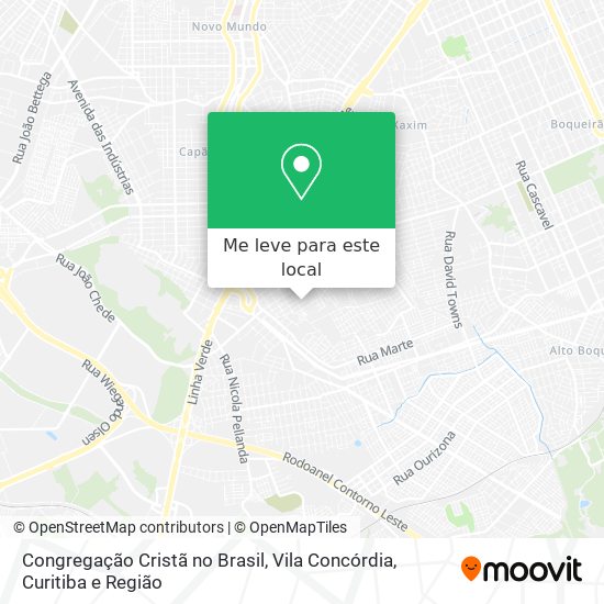 Congregação Cristã no Brasil, Vila Concórdia mapa