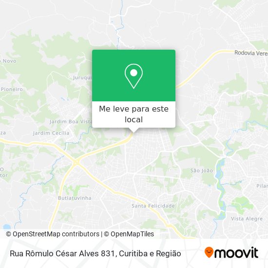 Rua Rômulo César Alves 831 mapa