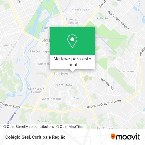 Colégio Sesi mapa
