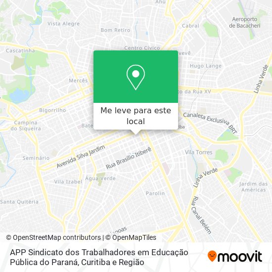 APP Sindicato dos Trabalhadores em Educação Pública do Paraná mapa