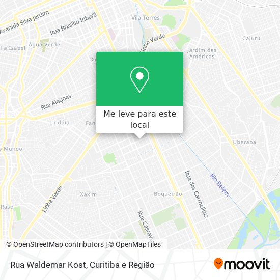 Rua Waldemar Kost mapa
