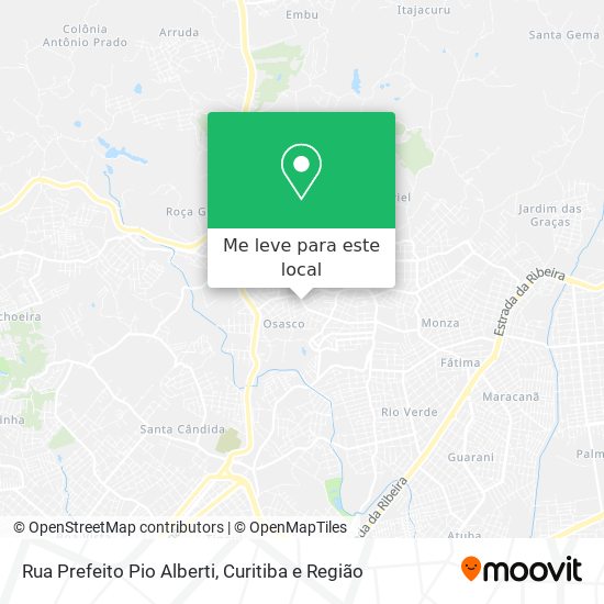 Rua Prefeito Pio Alberti mapa