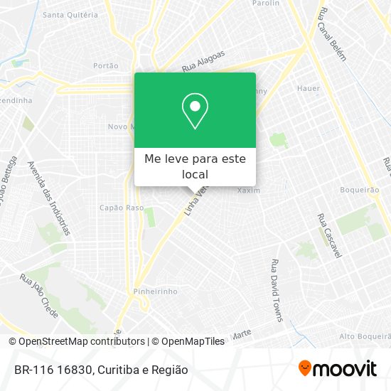 BR-116 16830 mapa